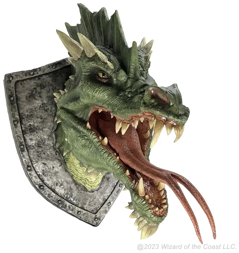 D&D Replicas of the Realms Green Dragon Trophy Plaque (NET)