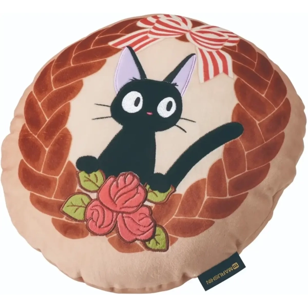 Kiki's Delivery Service Marushin Mochi Mochi Cushion Jiji and the Fluffy Bread