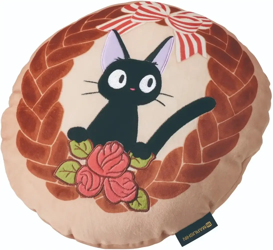 Kiki's Delivery Service Marushin Mochi Mochi Cushion Jiji and the Fluffy Bread