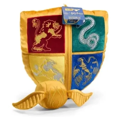 Harry Potter - Hogwarts Crest and Golden Snitch Plush