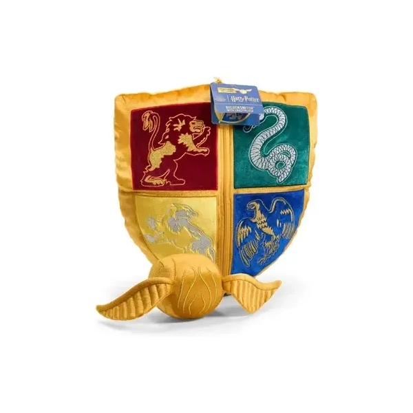 Harry Potter - Hogwarts Crest and Golden Snitch Plush