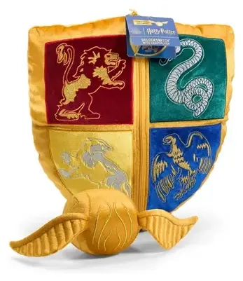 Harry Potter - Hogwarts Crest and Golden Snitch Plush