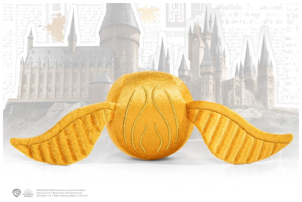 Harry Potter - Hogwarts Crest and Golden Snitch Plush