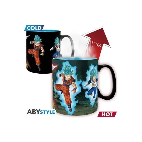 DRAGON BALL SUPER - Mug Heat Change - 460ml-SaiyansvsBlack-carboard