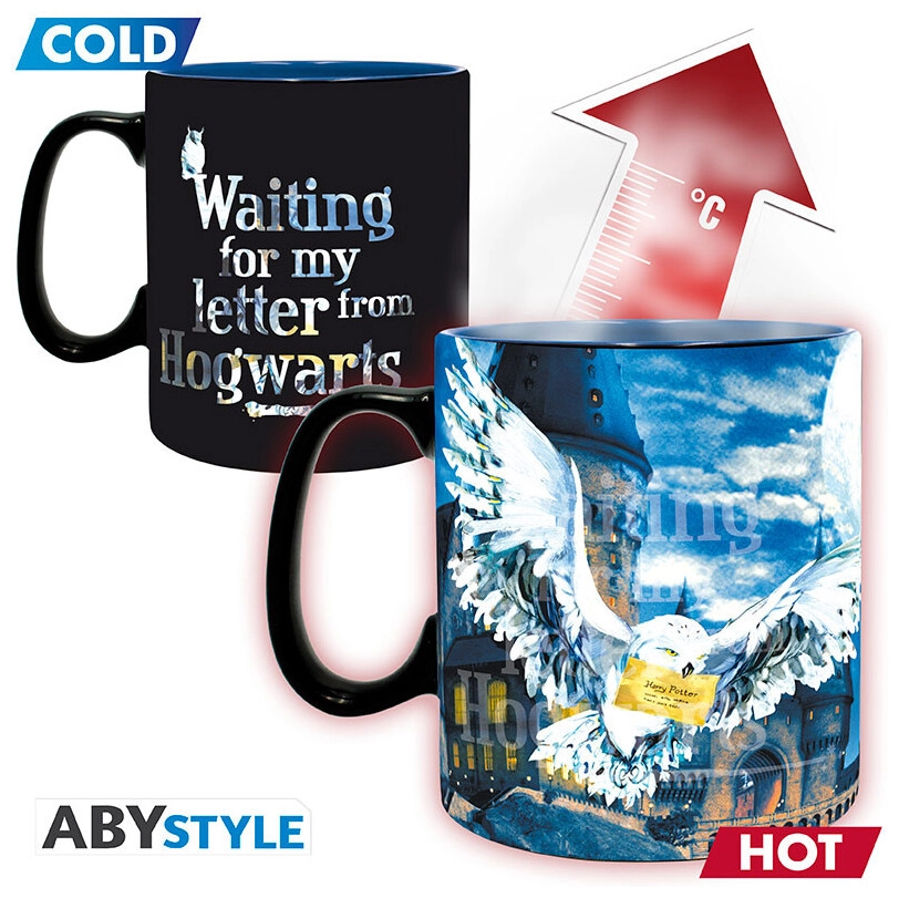 HARRY POTTER - Mug Heat Change - 460 ml - Letter - cardboard