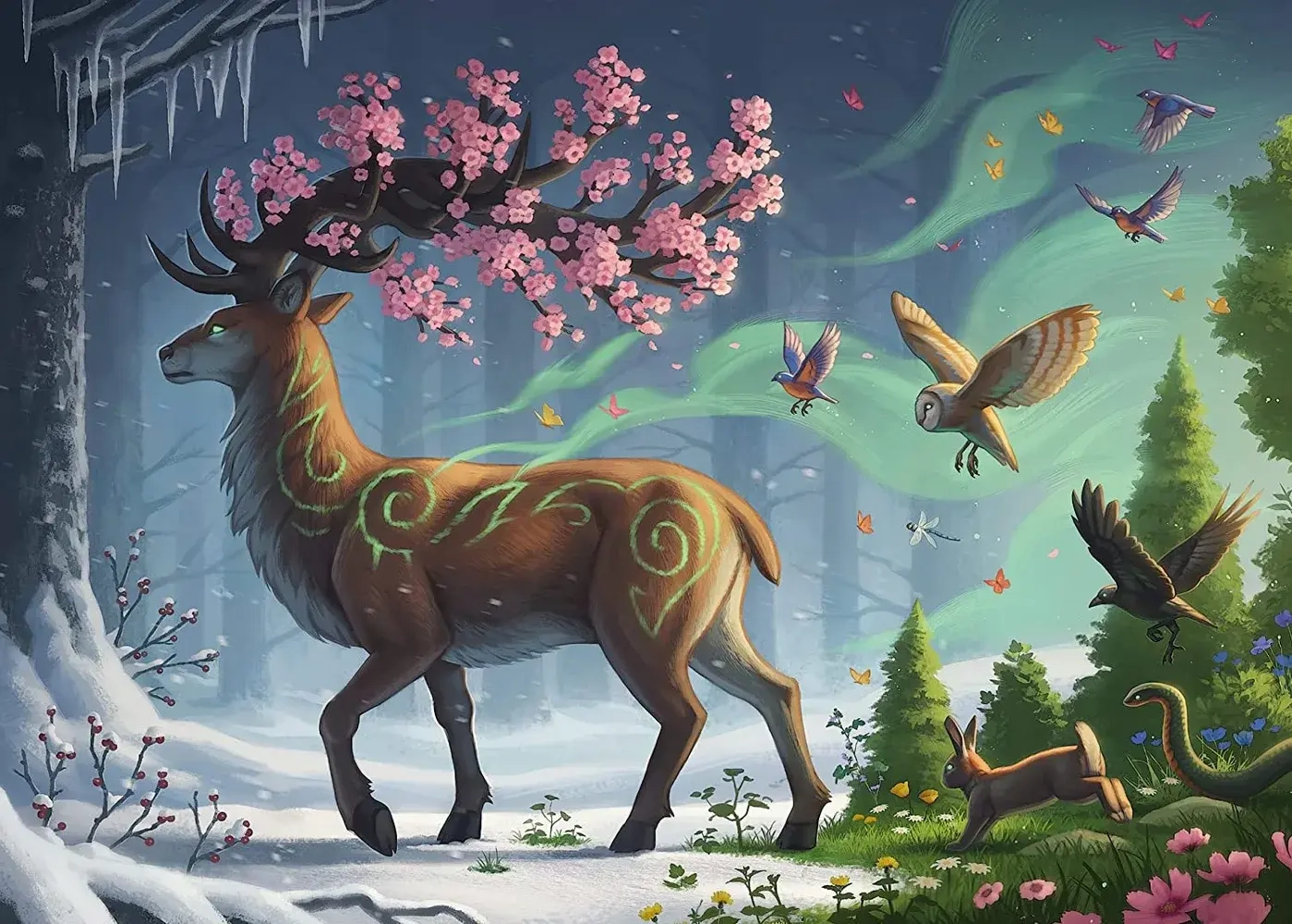 Der Hirsch als Frühlingsbote