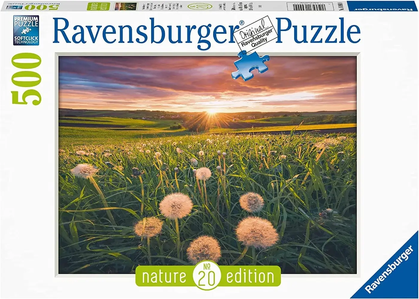 Pusteblumen im Sonnenuntergang