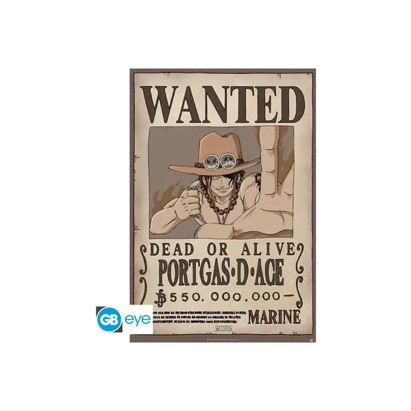ONE PIECE - Poster Maxi 91.5x61 - Wanted Ace