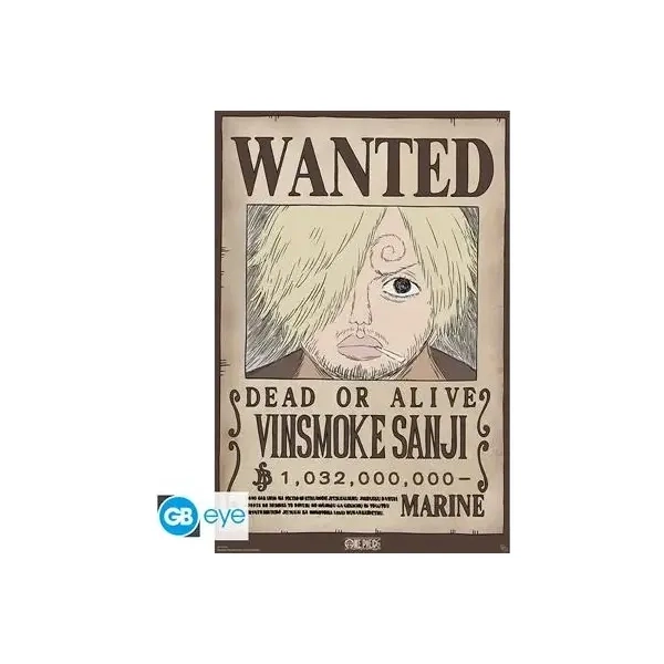 ONE PIECE - Poster Maxi 91.5x61 - Wanted Sanji Wano