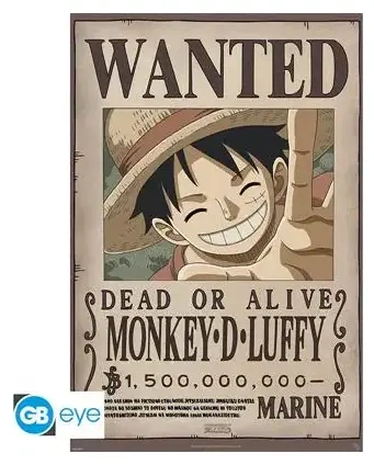 ONE PIECE - Poster Maxi 91.5x61 - Wanted Luffy New 2