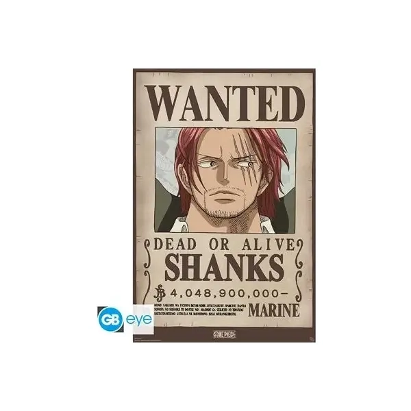 ONE PIECE - Poster Maxi 91.5x61 - Wanted Shanks Wano