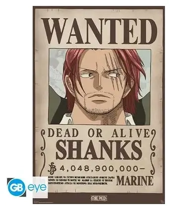 ONE PIECE - Poster Maxi 91.5x61 - Wanted Shanks Wano