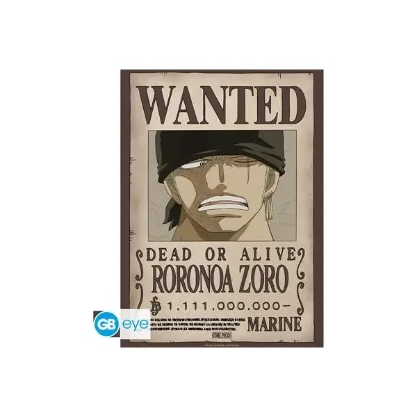 ONE PIECE - Poster Chibi 52x38 - Wanted Zoro Wano