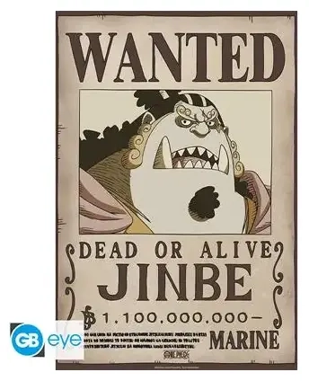 ONE PIECE - Poster Chibi 52x38 - Wanted Jinbe Wano