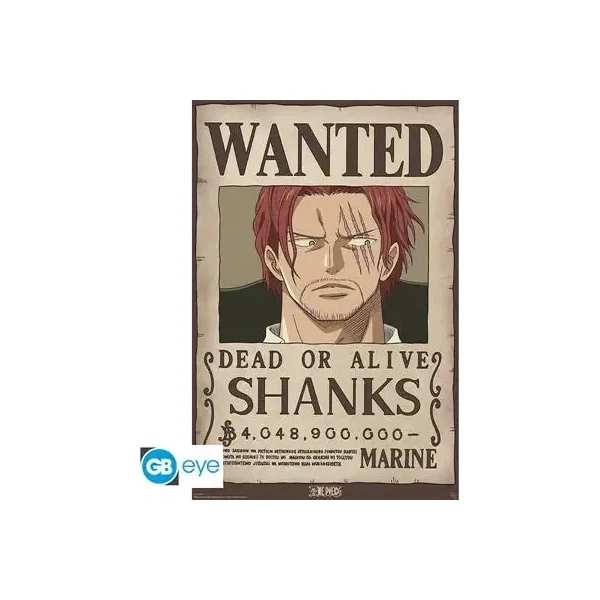 ONE PIECE - Poster Maxi 91.5x61 - Wanted Shanks*