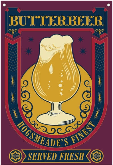 Harry Potter Butterbeer Wall Banner