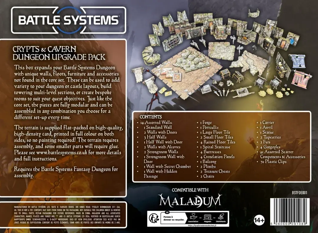 Maladum - Crypts and Caverns Dungeon Upgrade Pack