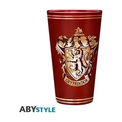 HARRY POTTER - Premium Large Glass - 400ml - Gryffindor