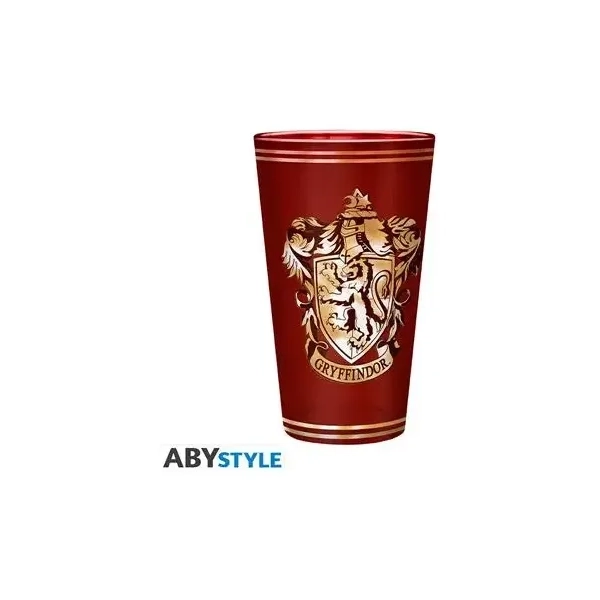 HARRY POTTER - Premium Large Glass - 400ml - Gryffindor