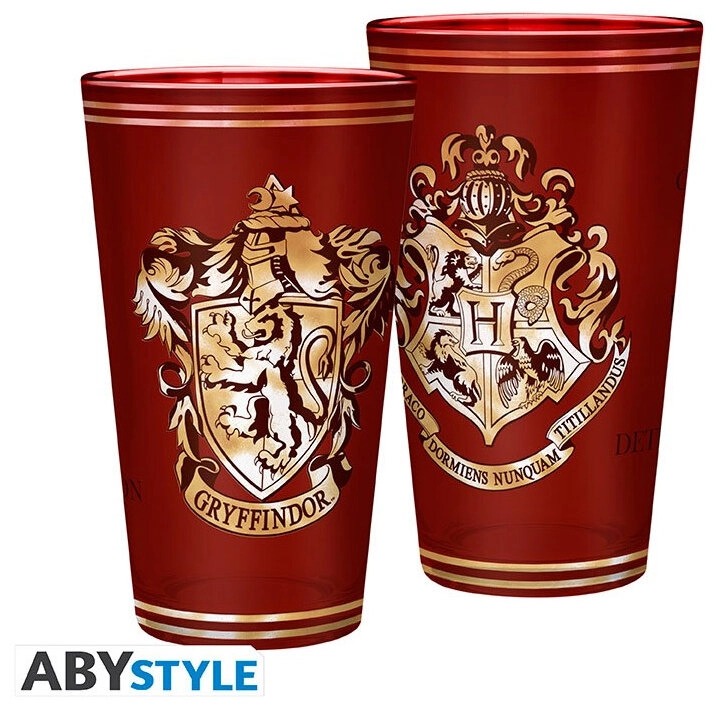 HARRY POTTER - Premium Large Glass - 400ml - Gryffindor