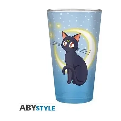 SAILOR MOON - Large Glass - 400ml - Luna & Artemis