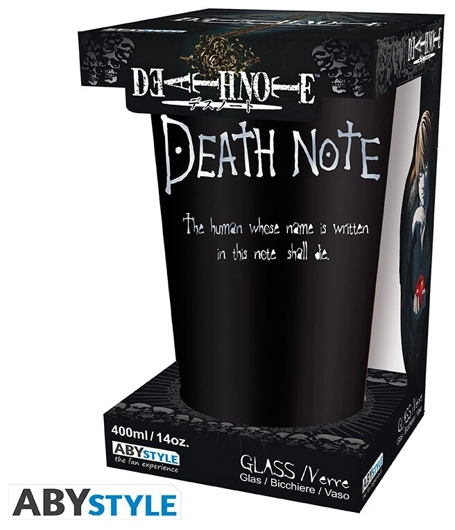 DEATH NOTE - Large Glass - 400ml - Ryuk - Matte