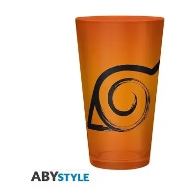 NARUTO SHIPPUDEN - Large Glass - 400ml - Konoha & Seal