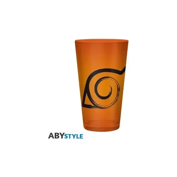 NARUTO SHIPPUDEN - Large Glass - 400ml - Konoha & Seal