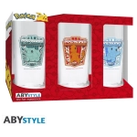 POKEMON - 3 glass set