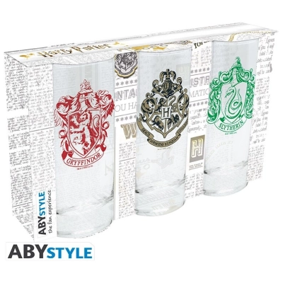 HARRY POTTER - 3 glass set