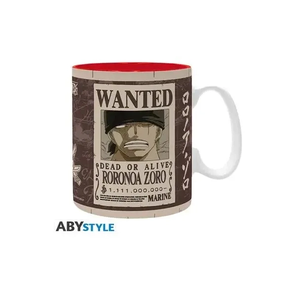 ONE PIECE - Mug - 460 ml - "Zoro Wanted" - subli - box