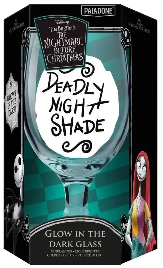 The Nightmare Before Christmas Glow in the Dark Glass