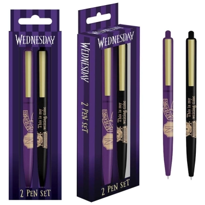 Wednesday (Nevermore) 2 Pen Set Pen Set 2Pk