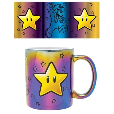Dele - Super Mario (Star Power) Iridescent 11Oz Mug