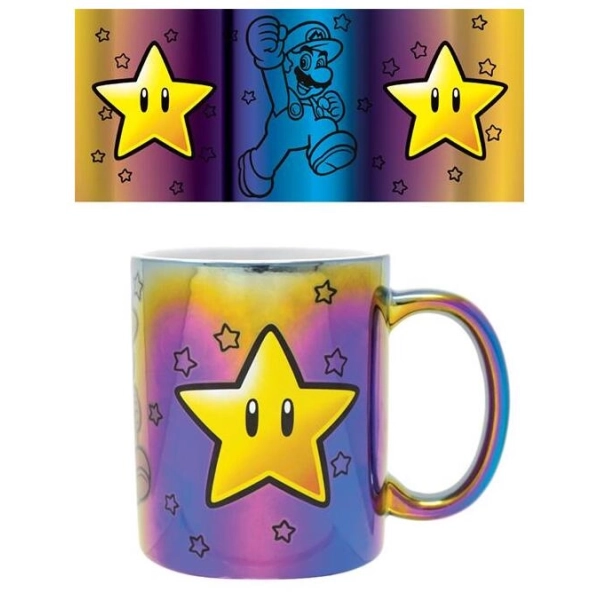 Dele - Super Mario (Star Power) Iridescent 11Oz Mug