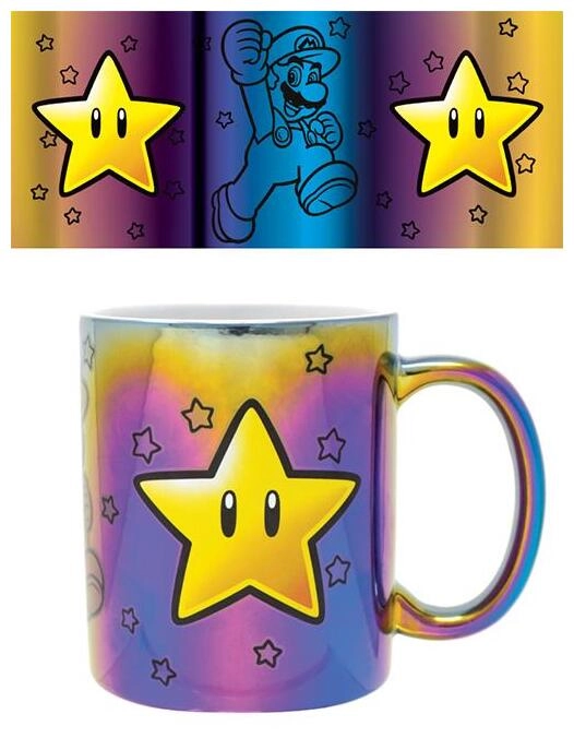 Dele - Super Mario (Star Power) Iridescent 11Oz Mug