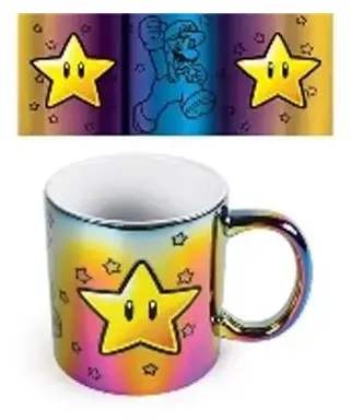 Dele - Super Mario (Star Power) Iridescent 11Oz Mug