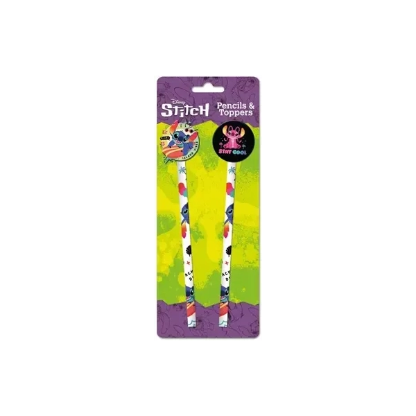 Lilo And Stitch Pencils (Acid Pops) Pencils And Toppers 2Pk
