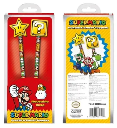 Super Mario (Core) Pencil Topper 2Pk