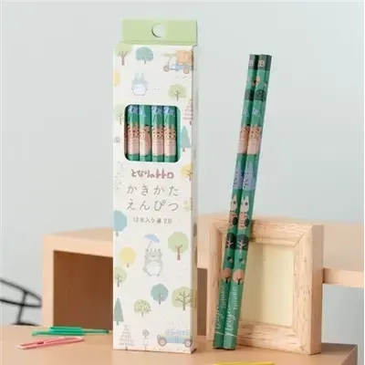 Set of 12 2B Pencils Totoro Forest - My Neighbor Totoro