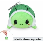 Plush Charm Keychain Happy Green Turtle