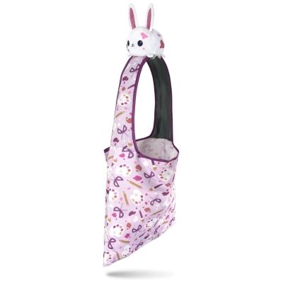 Plushie Tote Bag White Crafting Bunny