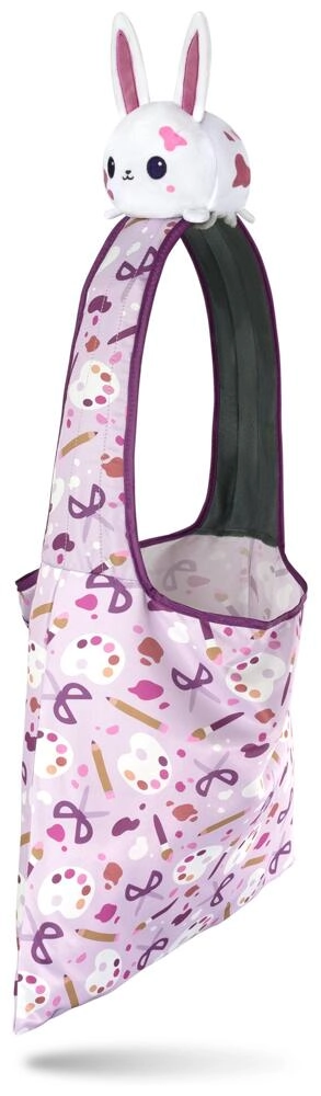Plushie Tote Bag White Crafting Bunny