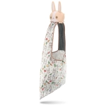 Plushie Tote Bag Light Brown Bunny/Bunnies & Veggies