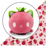 Plushie Tote Bag Pink Strawberry Cat