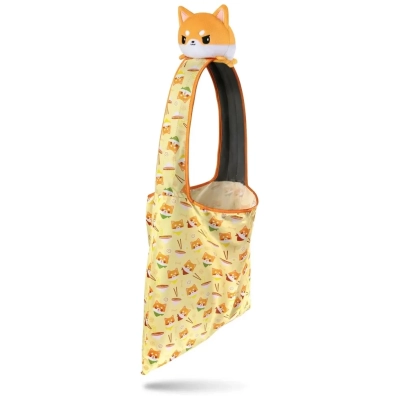 Plushie Tote Bag Orange Shiba Inu/Ramen