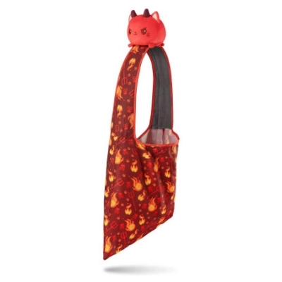 Plushie Tote Bag Red Devil Cat