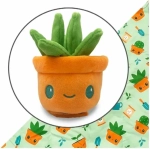 Plushie Tote Bag Green Succulent/Gardening
