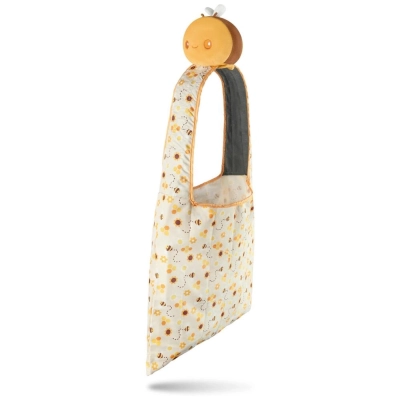 Plushie Tote Bag Yellow Bee/Bees & Honeycomb
