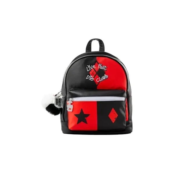Suicide Squad Harley Quinn (Live Fast Die Clown) Fashion Backpack